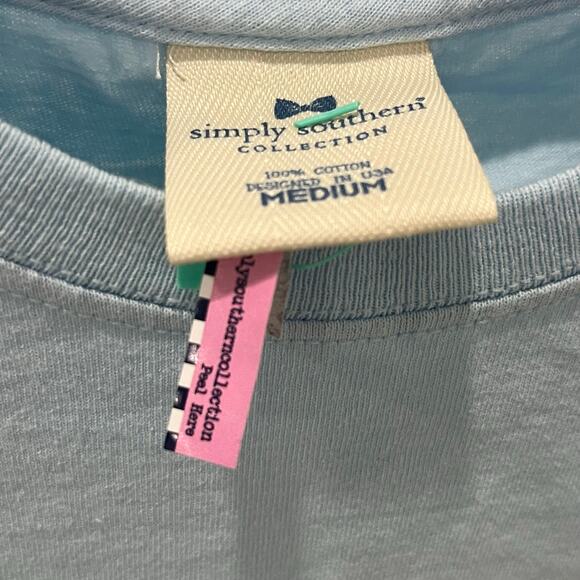 Simply Southern Save The Sea Turtles Say No To Plastic T-shirt ~ Women's MD - Picture 6 of 6